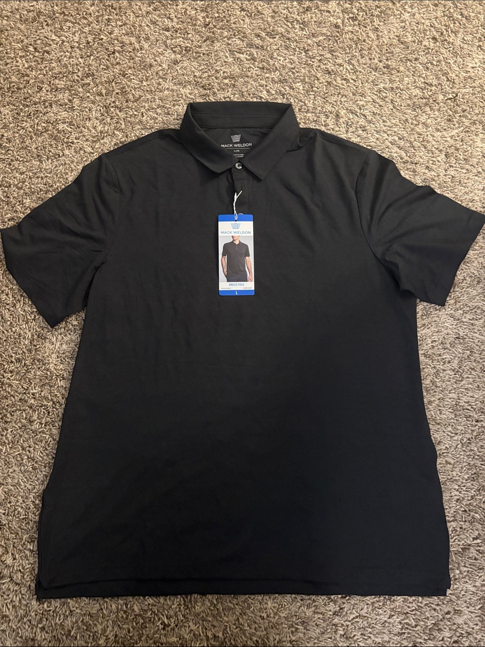 Mack Weldon Black Men's Polo Shirt